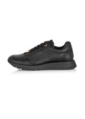 Black leather women's sports shoes BUTYD-1099-99(Z24)-05