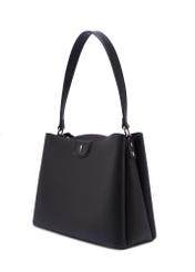 Black women's shoulder bag TOREC-1297-9I(Z26), diagonal product view on a white background.