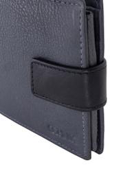 Small graphite leather men's wallet PORMS-0546-95(Z23)-07