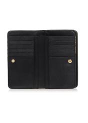 Black croco women's wallet POREC-0353A-9G(Z26) product view inside on white background.