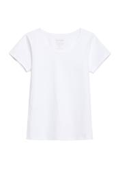 White women's basic T-shirt TSHDT-0111-11(KS), product visible from the front on a white background.