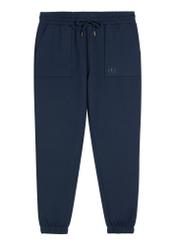 Navy blue men's sweatpants SPOMT-0109-7E(W26), front product view on white background.