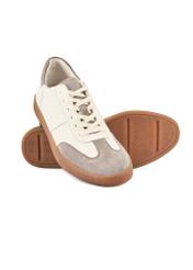 Men's leather sports shoes BUTYM-0487-0B(W26), diagonal product view on white background.