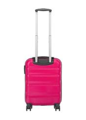 Small suitcase on wheels WALPC-0012-5E-19(W26), product view from the back on a white background.