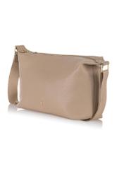 Women's leather handbag in beige TORES-0984-81(W24)-02