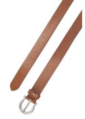 Brown leather women's belt PASDS-0274B-88(Z25)
