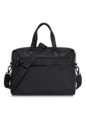 Large black leather briefcase for men TORMS-0416-99(W24)-01