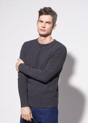 Graphite men's basic sweater SWEMT-0128-95(W23)-02