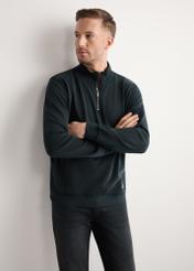 Men's black cotton sweatshirt BLZMT-0077-99(W26)