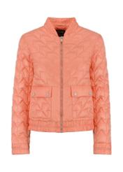 Women's quilted jacket with welt KURDT-0419-34(W23)-05