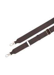 Leather dark brown women's shoulder bag TORES-1347-1I(Z26), view of the detachable strap of the product on a white background.