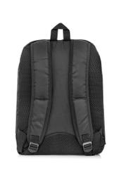 Black men's backpack with laptop pocket TORMN-0264C-99(Z25), back view of the product on a white background.