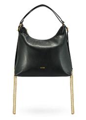 Black women's shopper bag TOREC-1083-99(Z25), product view from the front on a white background.-02