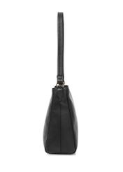 Black leather handbag TORES-0975F-99(Z26) - side view of the product, on a white background.