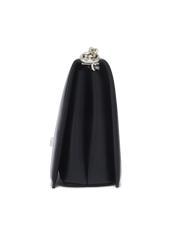 Black small women's handbag TOREC-1282-99(Z26). Side view on a white background.