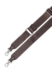 Brown leather small women's handbag TORES-1184-89(Z25), view of the product straps on a white background.
