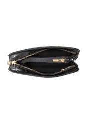 Black leather women's croco handbag TORES-0973-97(W24)-05