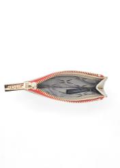 Small women's leather wallet in cream color PORES-0946F-16(W25)