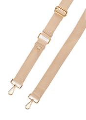 Beige women's hobo-style handbag TOREC-0829 A-80(Z 25) - striped view, on a white background.