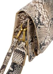 Women's leather handbag with animal motif TORES-1165-86(Z25), close-up of the product detail on a white background.