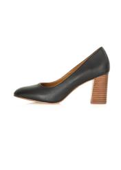 Black women's pumps made of natural leather BUTYD-1129-99(Z24)-05