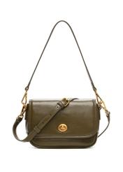 Small women's khaki handbag TOREC-1249-8D(Z26), front product view on a light background.