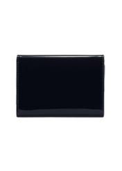 Navy blue medium women's wallet POREC-0419-69(Z25) - product view from the back on a white background.