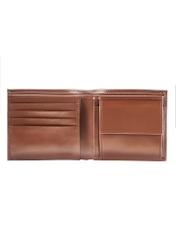 Brown leather men's wallet PORMS-0636-88(W25)
