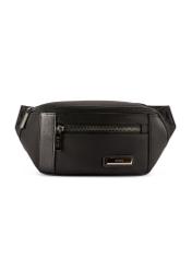 Men's black waist bag TORMN-0424-99(Z26)