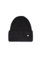 Black women's alpaca wool hat CZADT-0212-99(Z26), front product view on white background.