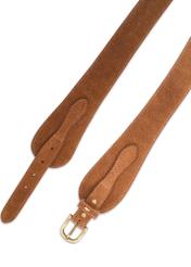 Brown suede women's belt PASDS-0330-89(Z25)