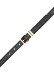 Black croco leather women's belt PASDS-0321-9G(W26)