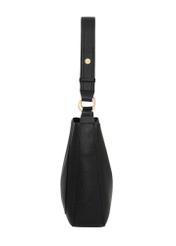 Black women's hobo bag TOREC-1257-9I(Z26) - side view of the product on a white background.