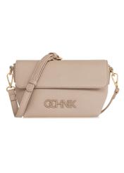 Light beige small women's handbag with logo TOREC-0916A-81(W25)