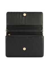 Small women's handbag in black TOREC-1178-9P(W26), front product view on white background.