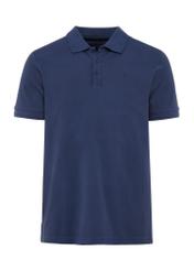 Navy blue men's polo shirt POLMT-0078-69(W25)-01