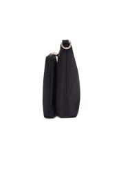 Black small women's handbag TOREN-0349-99(Z26), side product view on white background.