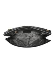 Black leather clutch bag TORES-1075-99(W25)-05