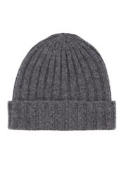 Men's gray woolen hat CZAMT-0033-9B(Z26), product view from the back on a white background.