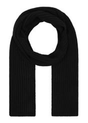 Black men's scarf SZAMT-0016-99(Z26), front view of the product on a white background.