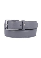 Graphite women's leather belt PASDS-0346-9D(Z26), front product view on white background.