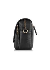 Black leather women's messenger bag TORES-0958C-99(W25)-03