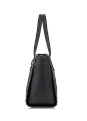Black women's handbag with logo TOREC-0776-99(W23)-03