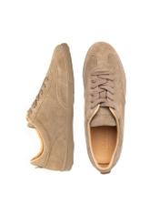 Light brown suede men's shoes BUTYM-0491-1K(W26), top view of the product on a white background.