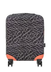 Small suitcase cover with monogram AW-013-0001-98-S(W25), view of the product on the suitcase on a white background.