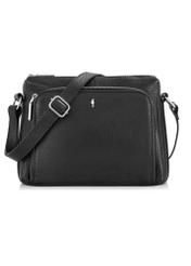 Black leather shoulder bag TORES-0983-99(Z24)-01