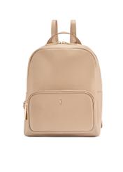 Beige leather women's backpack TORES-1072E-1B(W26)