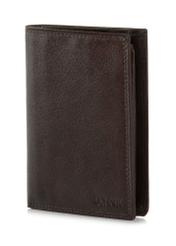 Brown leather unbuttoned men's wallet PORMS-0550-89(W24)-02