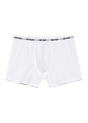 Three-pack of white men's boxer shorts ZESMB-0001A-0A(W26), product view from the front on a white background.
