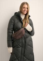 Dark brown fabric women's bag TOREN-0356-1I(Z26)